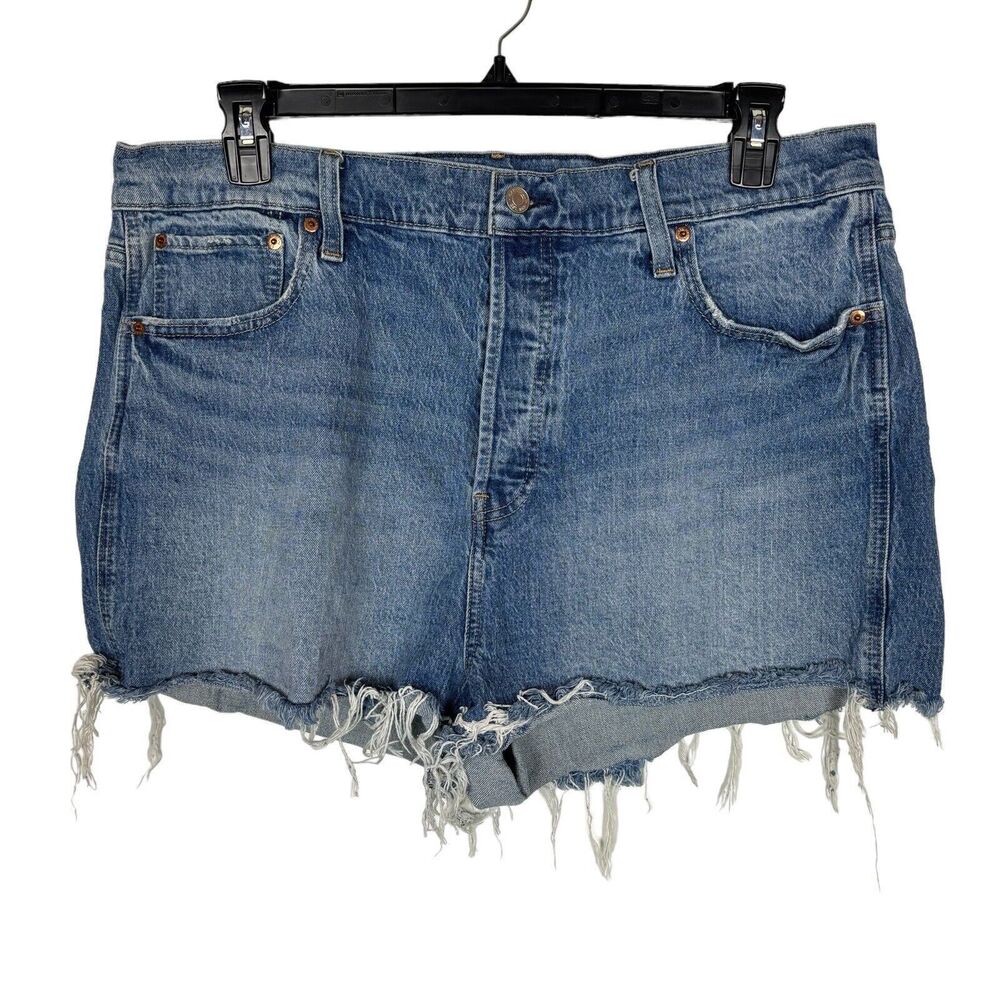 Gap Cheeky Short Sky High Denim Jean Shorts Women's 35 / 20 R Button Fly